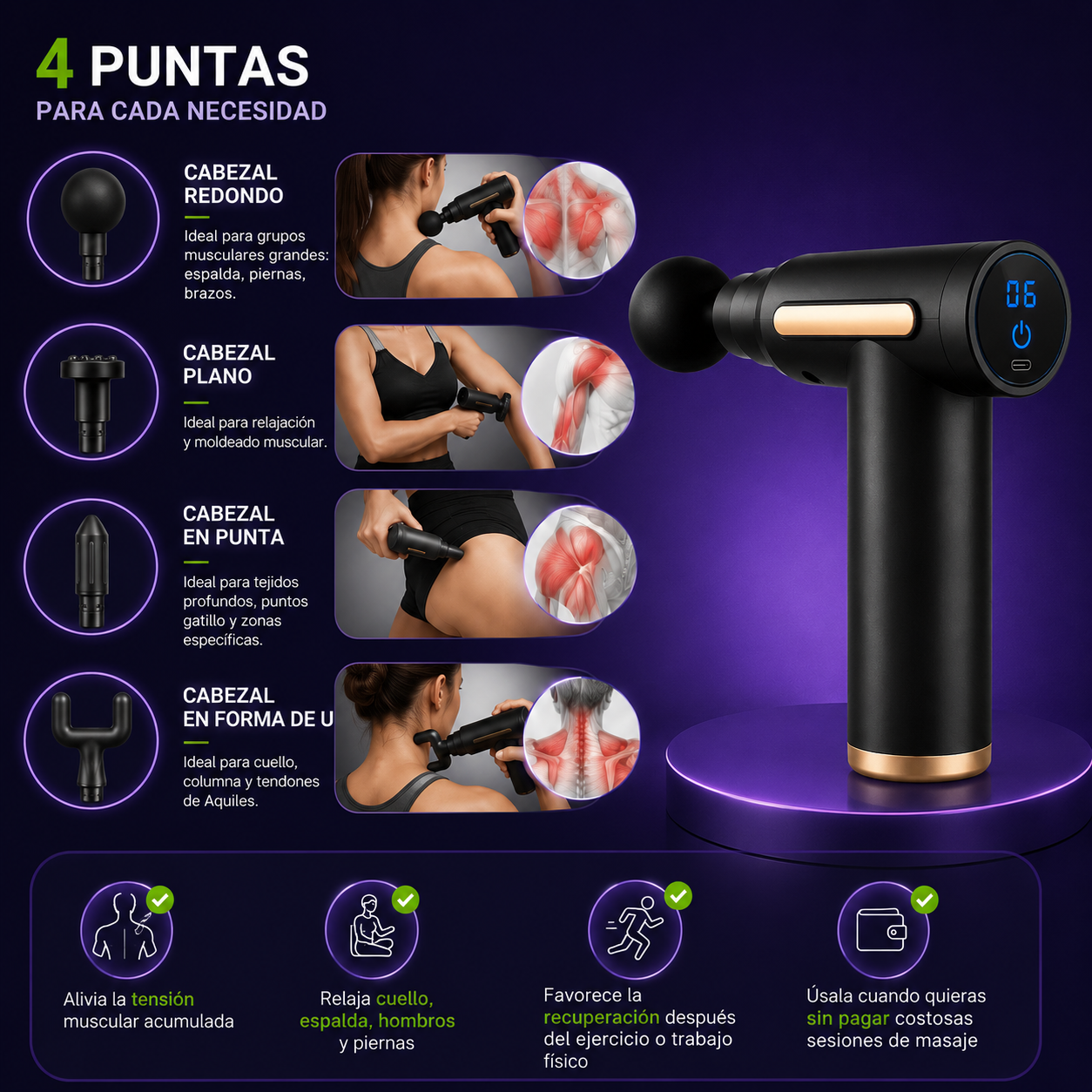 Pistola Masajeadora RelaxPro™