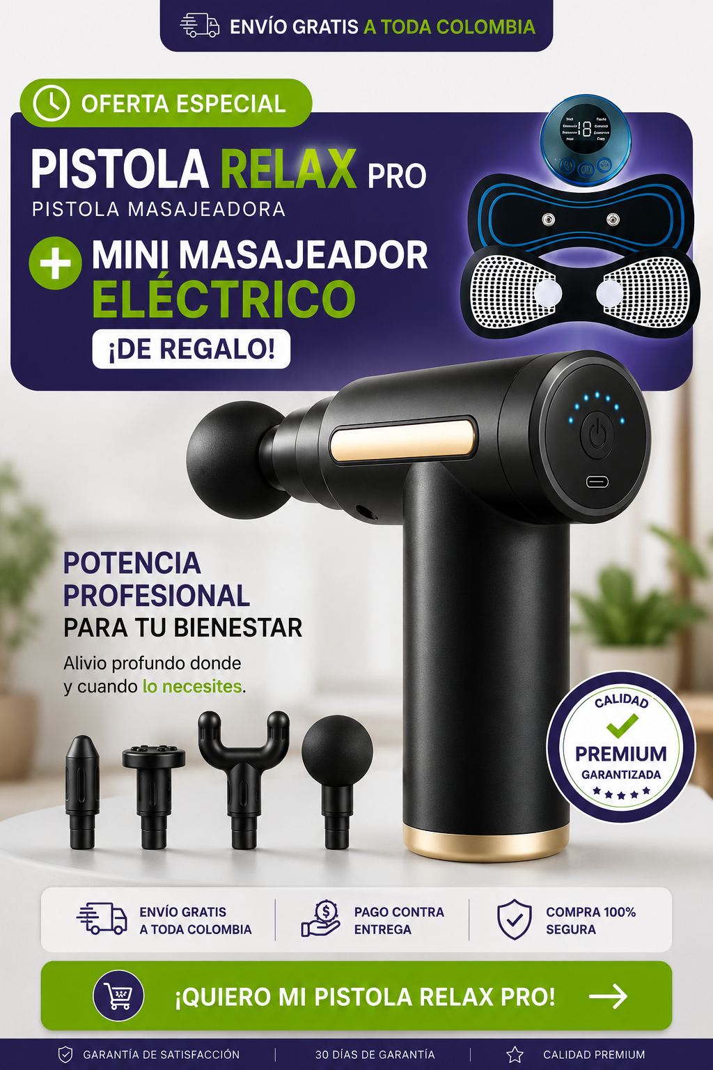 Pistola Masajeadora RelaxPro™