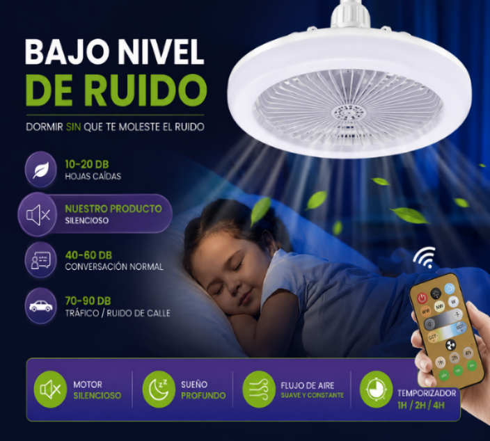 Ventilador Inteligente de LED 2 en 1 TurboMax™ - [SUPER POTENTE]