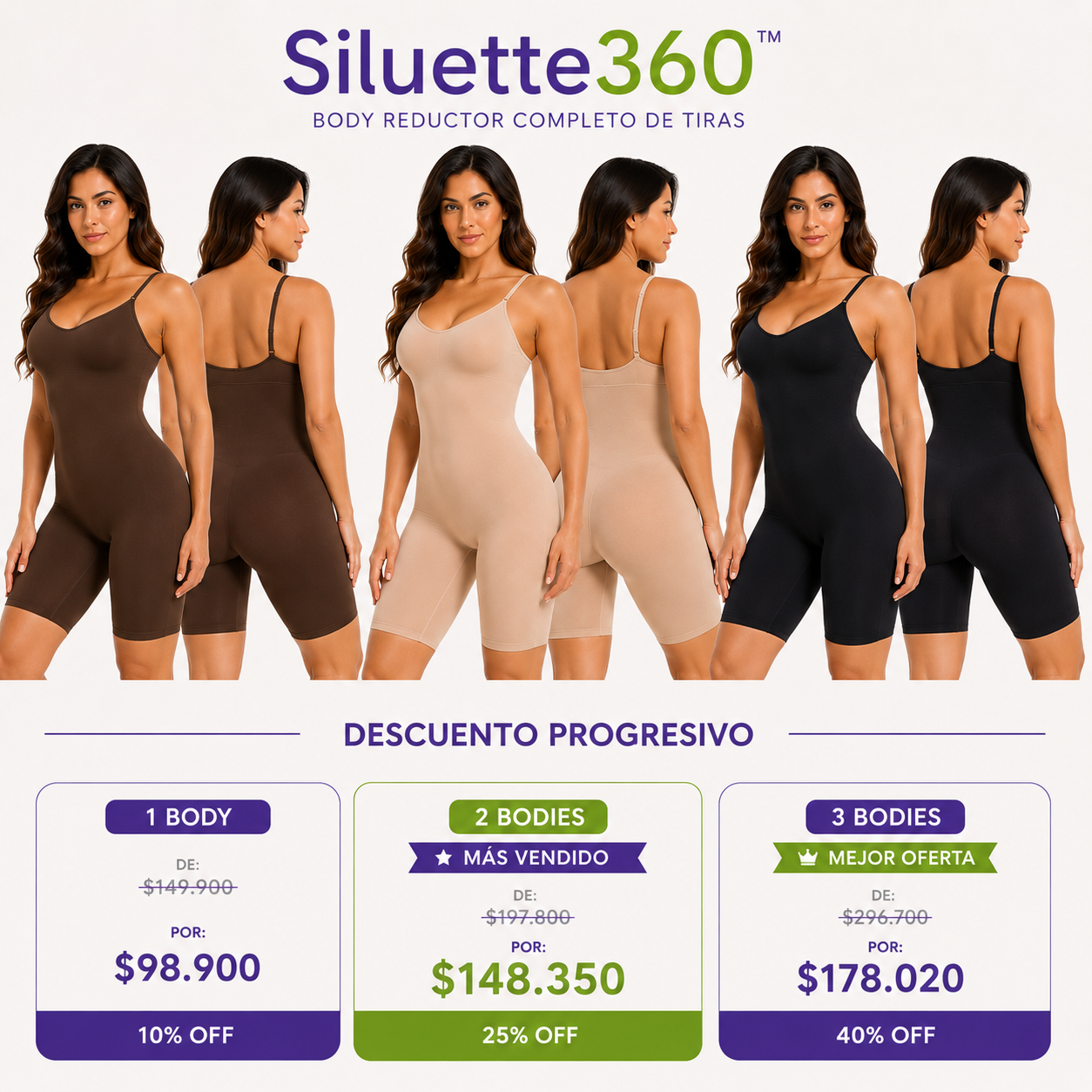 Siluette360™ | Body Reductor de Tiras