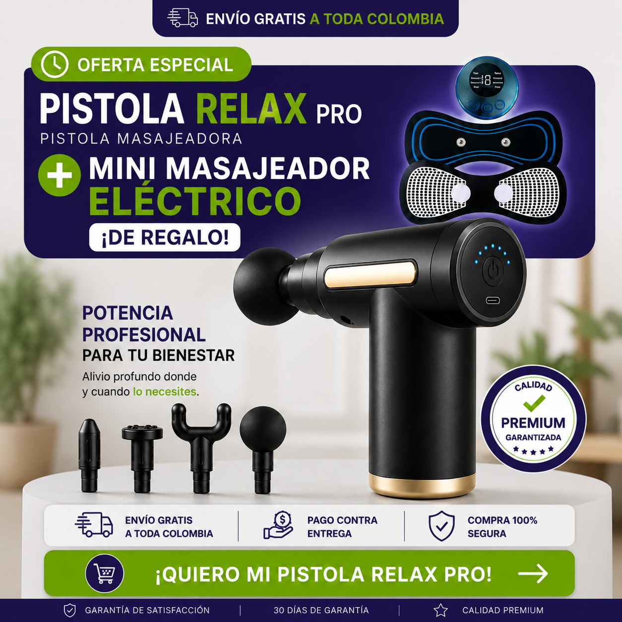 Pistola Masajeadora RelaxPro™