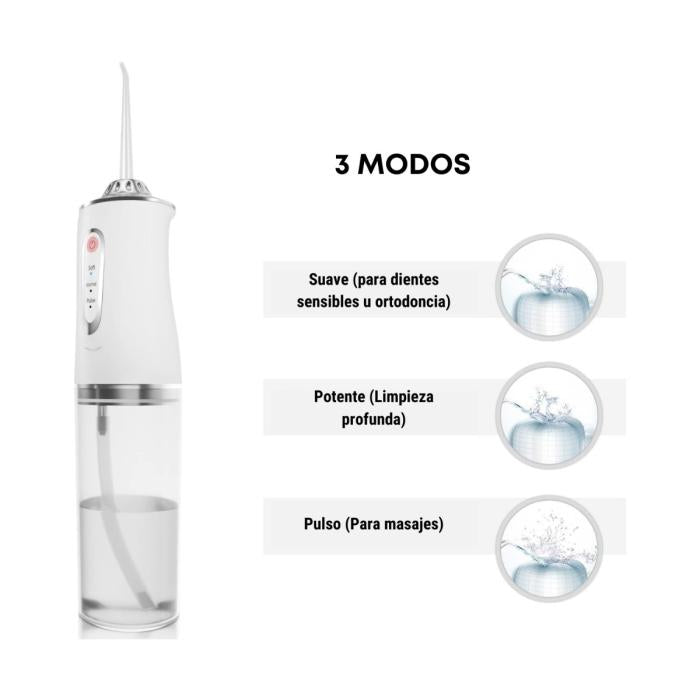 AquaSmile Pro™ – Irrigador Bucal de Limpieza Profunda 360°